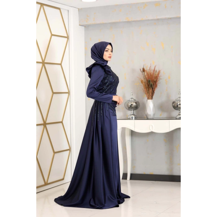 SÜEDA ABİYE LACİVERT