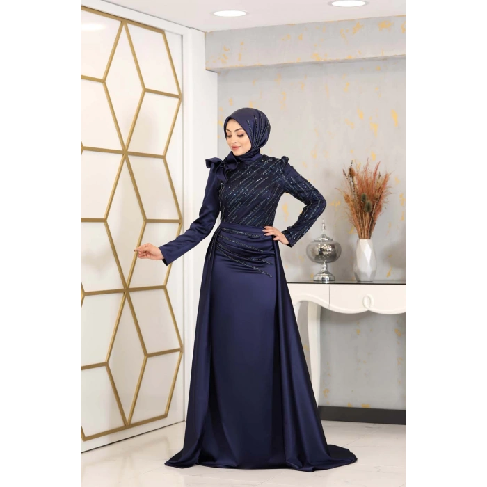 SÜEDA ABİYE LACİVERT