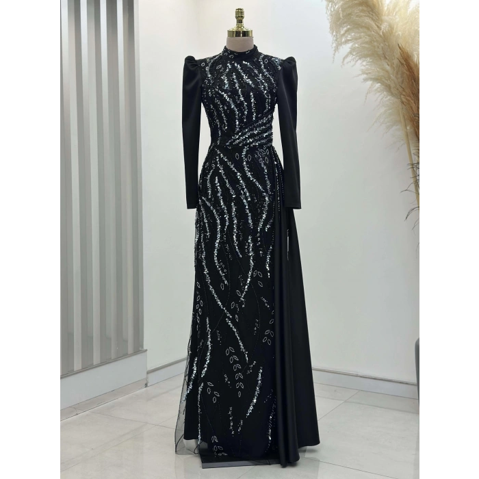 VERONA ABİYE SİYAH-MİNT