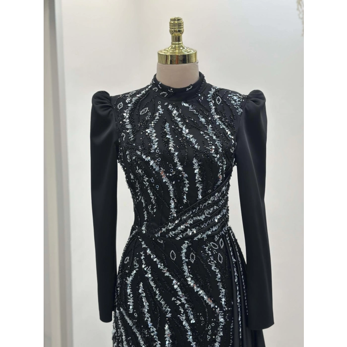 VERONA ABİYE SİYAH-MİNT