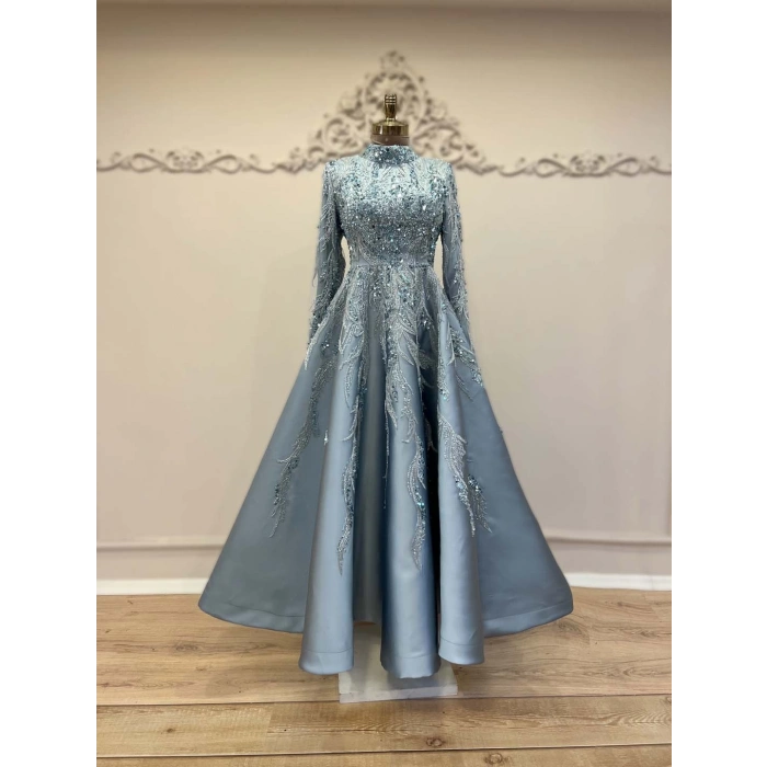 VİCTORİA ABİYE BUZ MAVİSİ