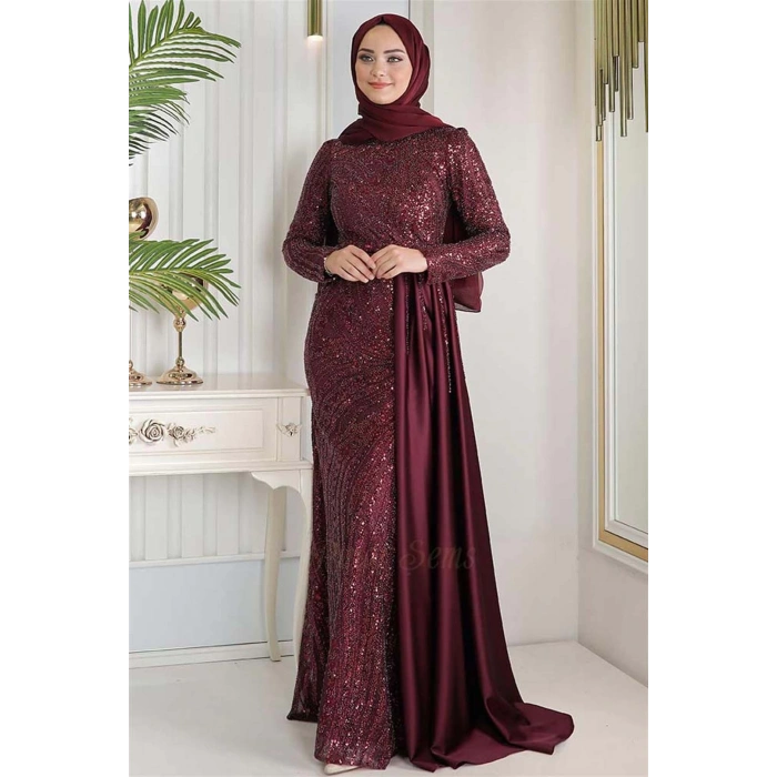 Zernişan Abiye Bordo