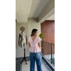 Pamuklu Keten Gömlek Pembe