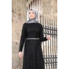 İPEK ELBİSE SİYAH