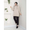KAPŞONLU SWEATSHİRT BEJ