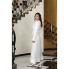 ORKİDE İKİLİ ABAYA TAKIM BEYAZ