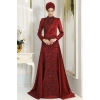 Pınar Şems Nefel Abiye Bordo