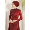 Pınar Şems Nefel Abiye Bordo