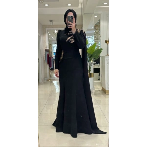 Pınar Şems Nilhan Abiye Siyah