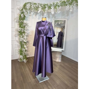 ALİN ABİYE SİSLİ MOR