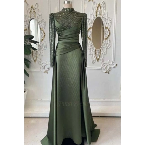 Çağla Abiye Ceviz Yeşili