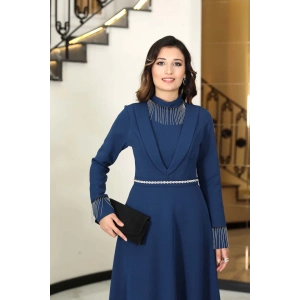 GAMZE ABİYE LACİVERT