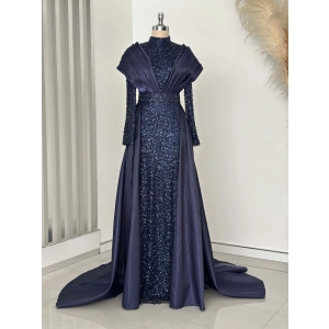 LİMA ABİYE LACİVERT