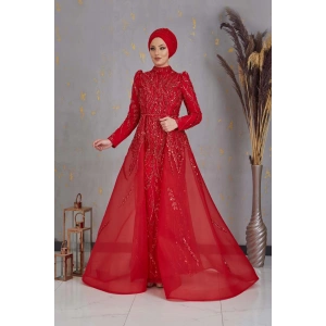 MİHRİMAH ABİYE KIRMIZI