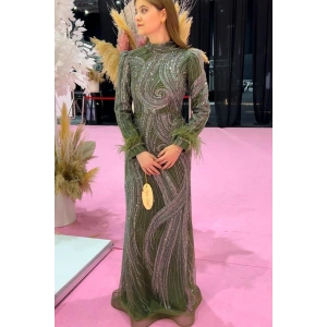 Pınar Şems Akasya Abiye Haki