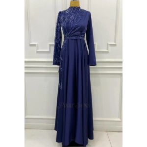 Pınar Şems Akgül Abiye Lacivert