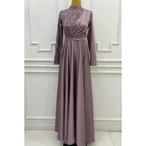 Pınar Şems Akgül Abiye Lila