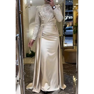 Pınar Şems Akra Abiye Gold