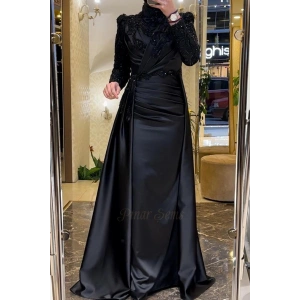 Pınar Şems Akra Abiye Siyah