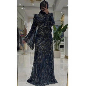 Pınar Şems Aksu Abiye Lacivert