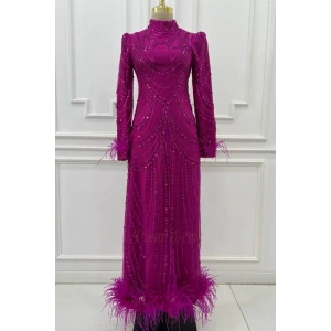 Pınar Şems Ayşe Abiye Fuşya