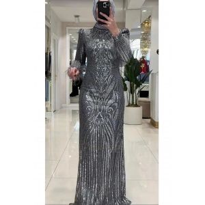 Pınar Şems Bengi Abiye Gri