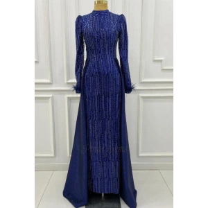 Pınar Şems Berfu Abiye Mavi