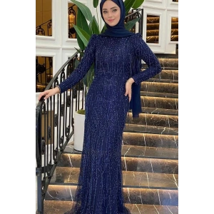 Pınar Şems Dilan Abiye Lacivert