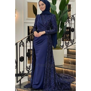 Pınar Şems Dilara Abiye Lacivert