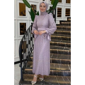 Pınar Şems Evla Abiye Lila