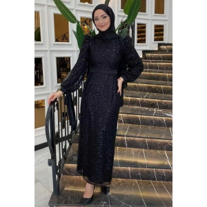 Pınar Şems Evla Abiye Siyah