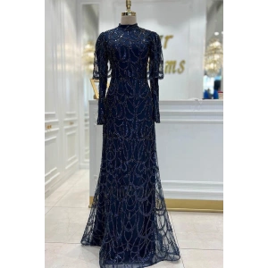 Pınar Şems Güzel Abiye Lacivert