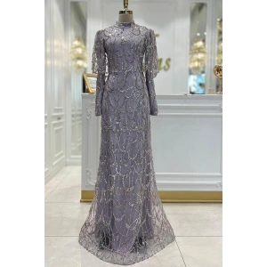 Pınar Şems Güzel Abiye Lila