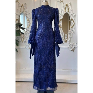 Pınar Şems Hale Abiye Lacivert