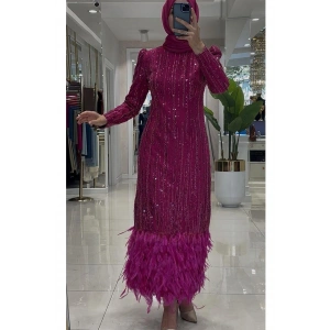 Pınar Şems İdil Abiye Fuşya