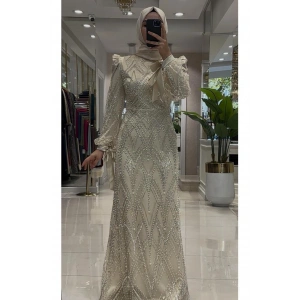 Pınar Şems İncili Ülkü Abiye Gold