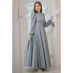 Pınar Şems Işıl Abiye Antrasit