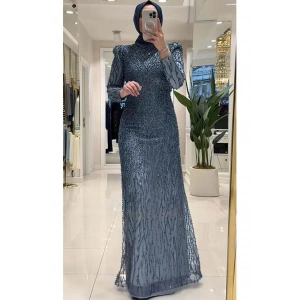 Pınar Şems Jülide Abiye İndigo