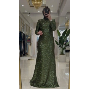 Pınar Şems Ladin Abiye Ceviz Yeşili