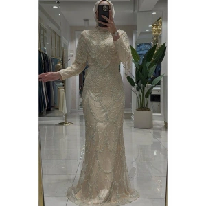 Pınar Şems Lavanta Abiye Gold