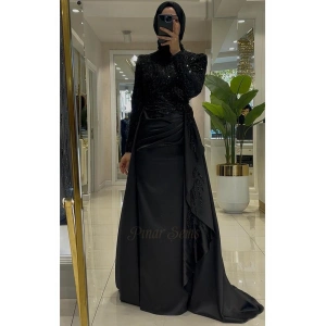 Pınar Şems Letafet Abiye Siyah