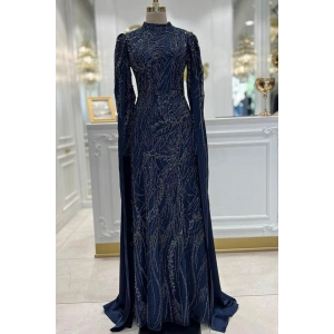 Pınar Şems Nadide Abiye Lacivert