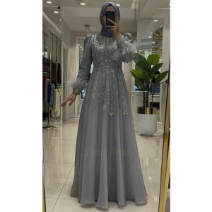 Pınar Şems Sema Abiye Gri