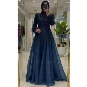 Pınar Şems Sema Abiye Lacivert