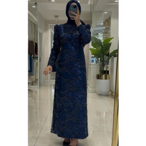 Pınar Şems Semanur Abiye Lacivert