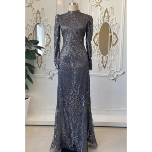 Pınar Şems Seren Abiye Antrasit