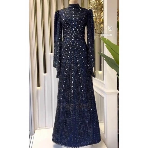 Pınar Şems Seyran Abiye Lacivert