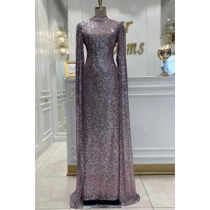 Pınar Şems Sürpriz Abiye Lila