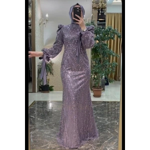 Pınar Şems Ülkü Abiye Lila