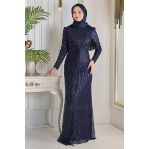 Pınar Şems Yeni Efser Abiye Lacivert